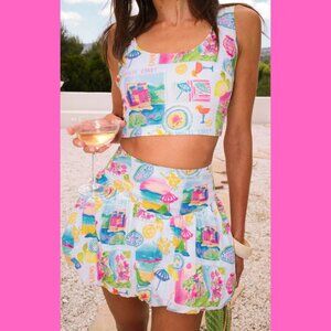 Show Me Your MUMU Celeste Skort | Amalfi Coast Linen